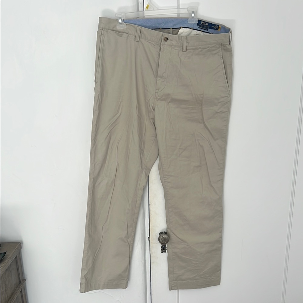 Ralph Lauren Tan Chinos Classic Cotton-Blend